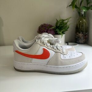 Nike Kids' Sneakers - White and Orange